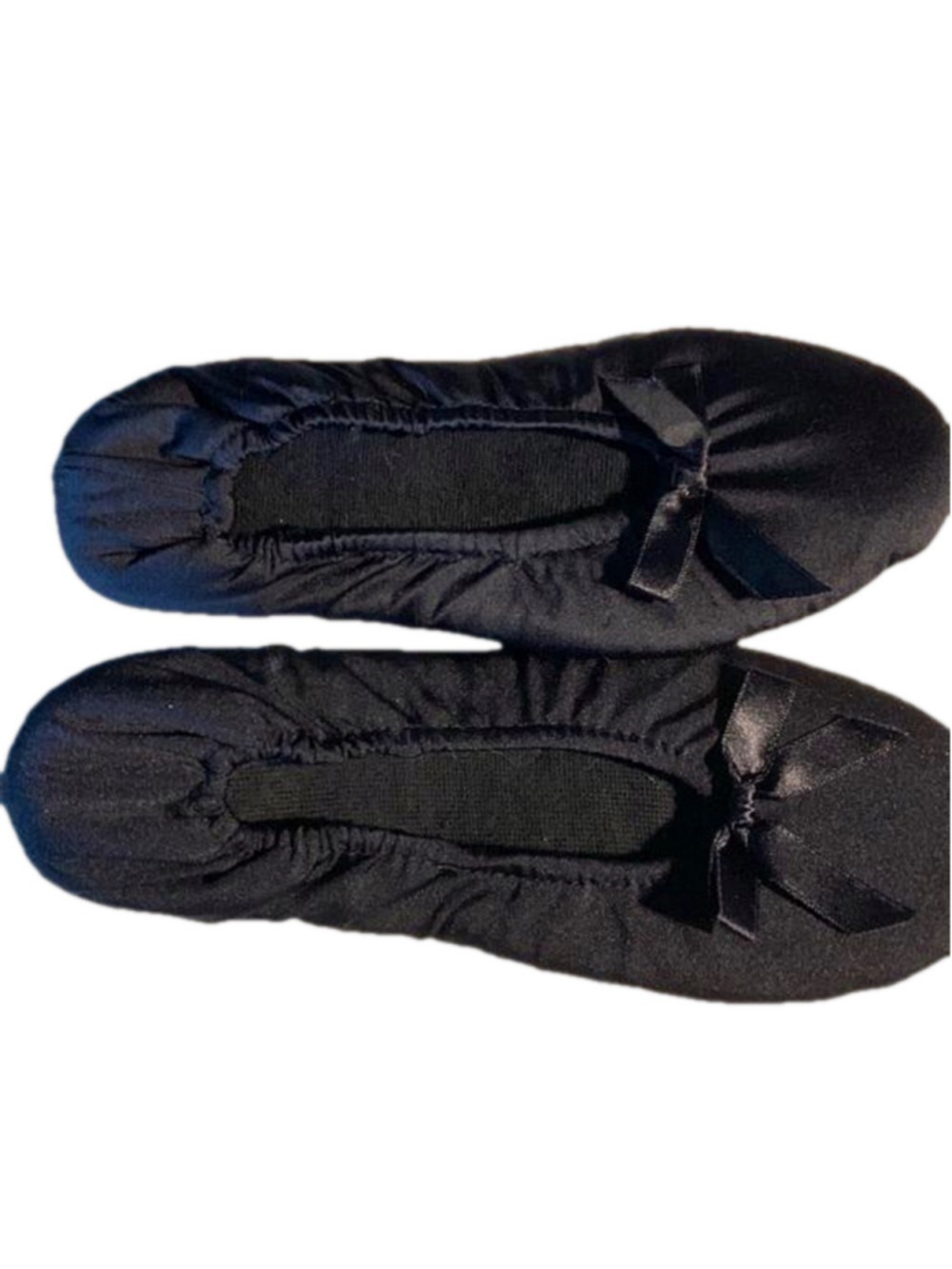🔒 10 items for $20 - Satin slippers with leather soles 8/9